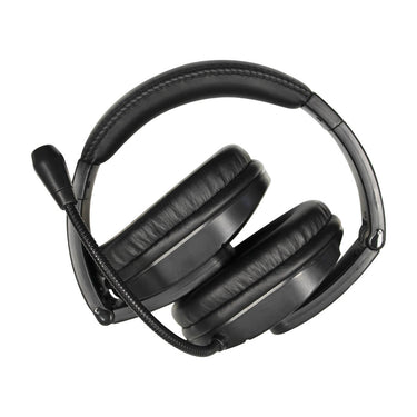MACH-2 USB-C multimedia stereo headset with over-ear design and gooseneck mic, ideal for school use.